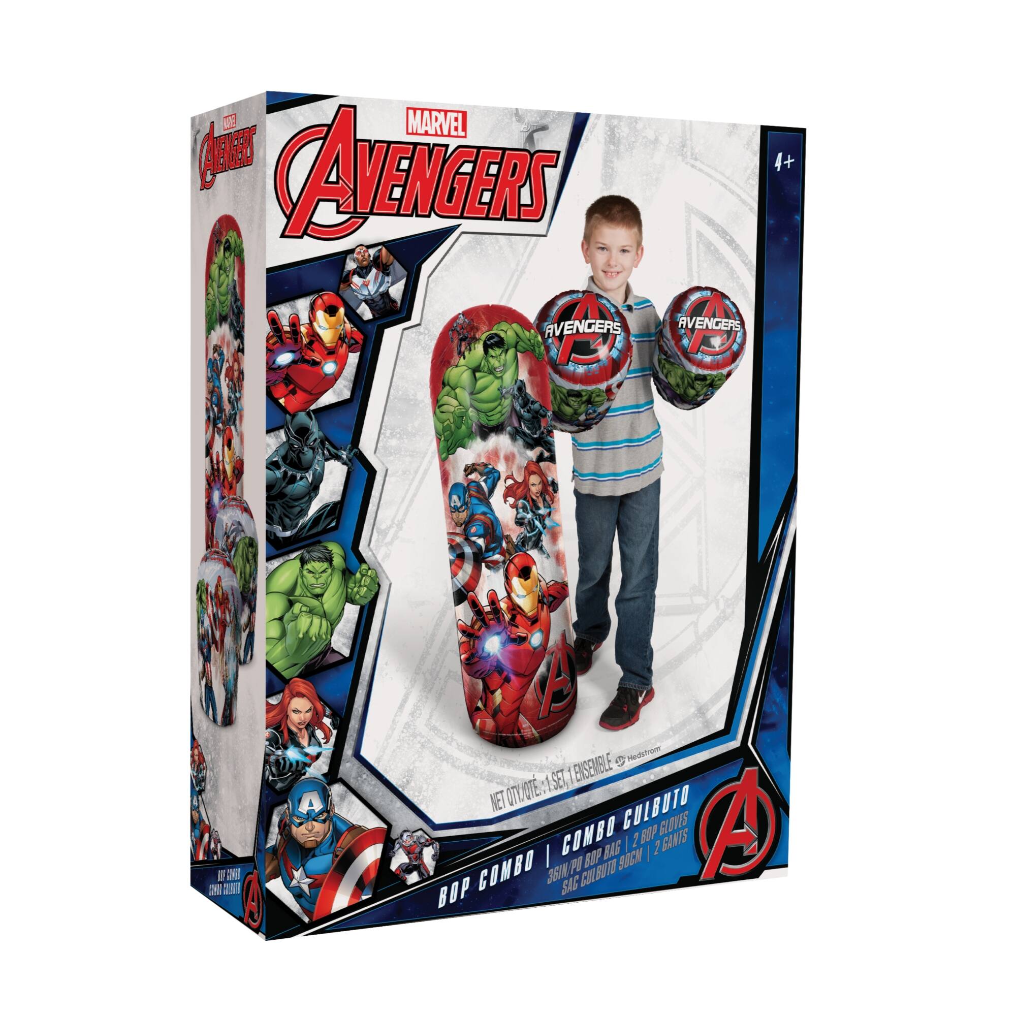 Hedstrom 36" Avengers Bop Combo Set with Gloves